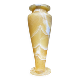 Egyptian Art Deco Alabaster Vase