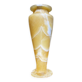 Egyptian Art Deco Alabaster Vase
