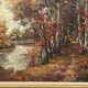 M. van Eys “River landscape”. Oil on canvas.