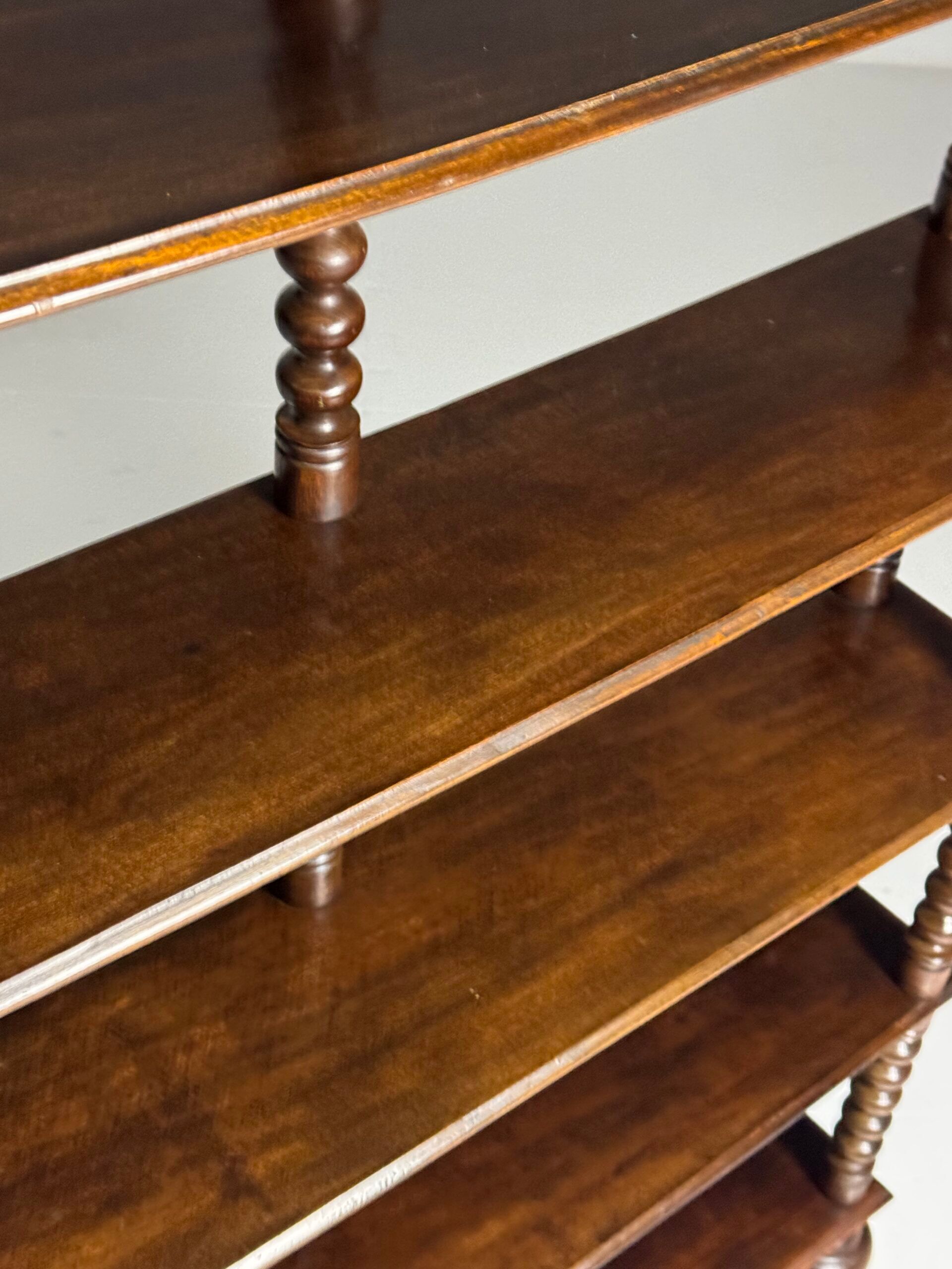 Bobbin bookcase / French antique bookshelf