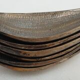 Set of 6 petals brass display