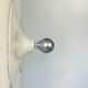 Pair of vintage wall lights, white lacquered metal, Italy 1970.