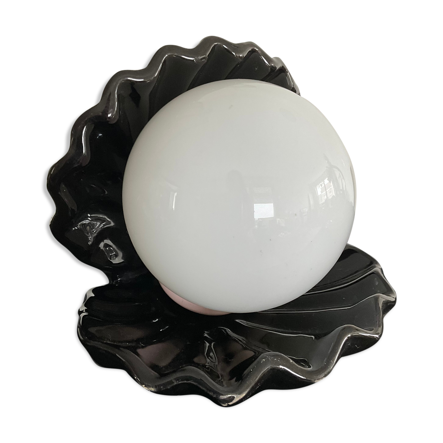 Vintage shell lamp from the 70s-80s