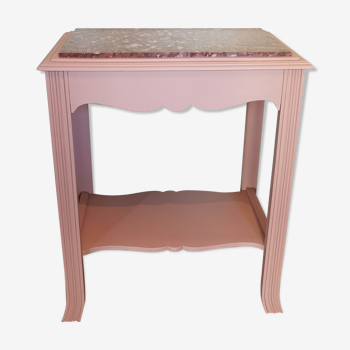 Powder pink art deco pedestal table