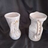 Set of 2 Austruy ceramic jugs