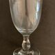 7 antique blown foot glasses