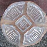 Art Deco ramekin appetizer tray or server