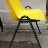 Set of 4 chairs 70s Osvaldo glass for Tecno