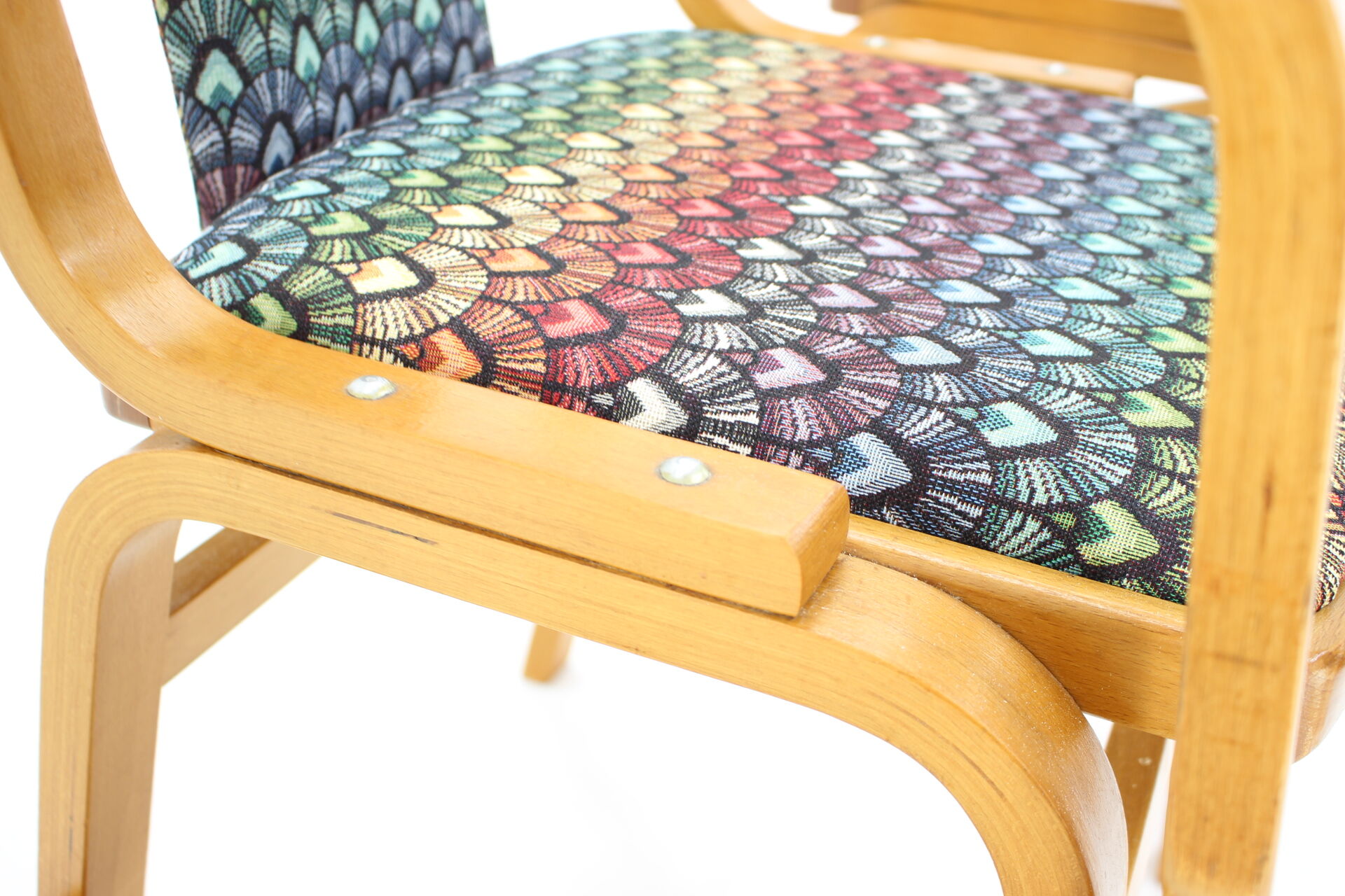 1970s Set of Two Rare Armchairs by Ton, Czechoslovakia