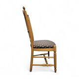 2 x rustic French country cottage side / dining chairs