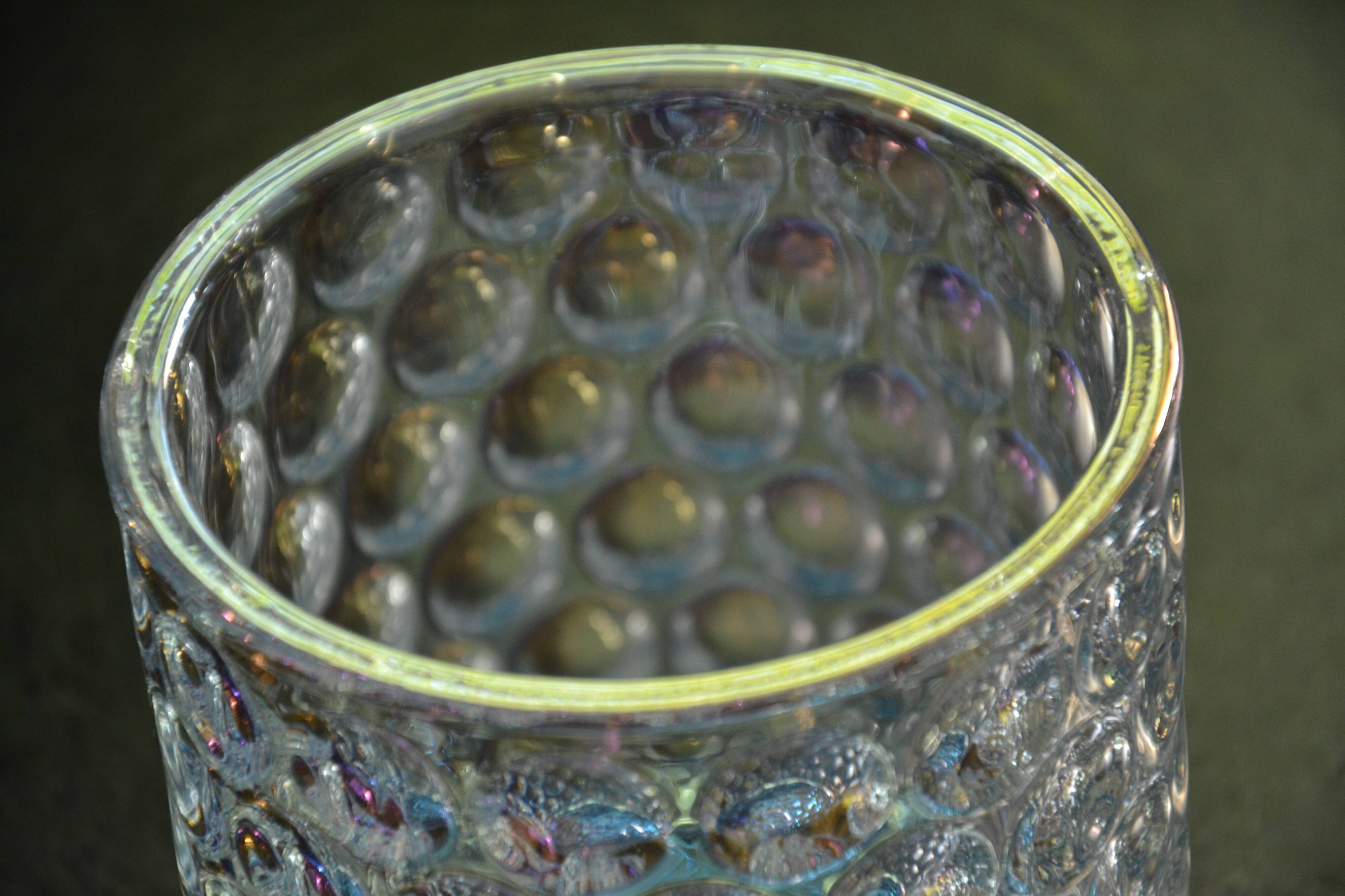 Molded-pressed glass jar/candy dish