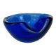 Murano blown glass ashtray, blue, vintage