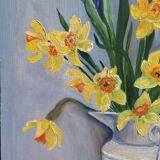 Still life bouquet of daffodils