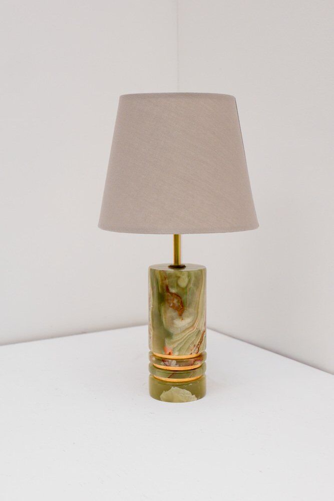 Mid-century modern Italian brass table lamp, 1970s