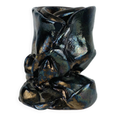 Vase abstrait céramique signé Montalto 1993