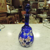 Carafe à liqueur bleue émaillée