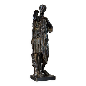 Diane de Gabies, black patinated bronze after the antique