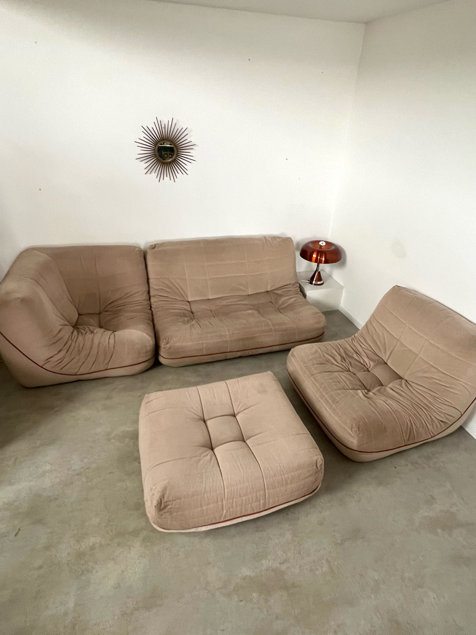 Old modular living room sofa design 60, Roche Bobois