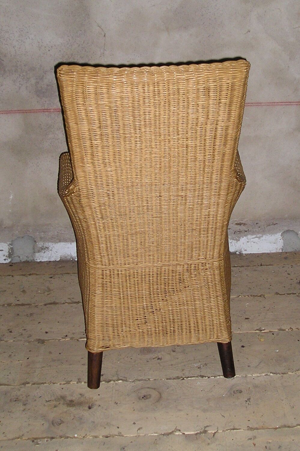 Vintage rattan wicker chair style Lloyd Loom