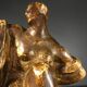 Plâtre d'atelier " 1930, Sculpture Cubiste Art Déco, femme nue drapée