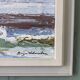 Peinture à l’huile de paysage moderne suédoise moderne du milieu du siècle Vintage Expressive Paysage, encadré