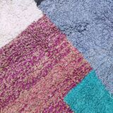 Moroccan Berber rug Boujaad ecru with colorful patterns 412x291cm