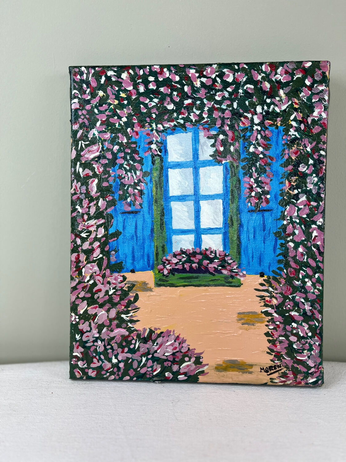 Colored oil painting