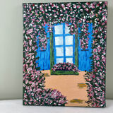 Colored oil painting