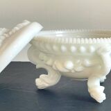 Vintage opaline glass candy dish