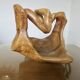Very large olive wood fruit bowl, 1970, unique item.