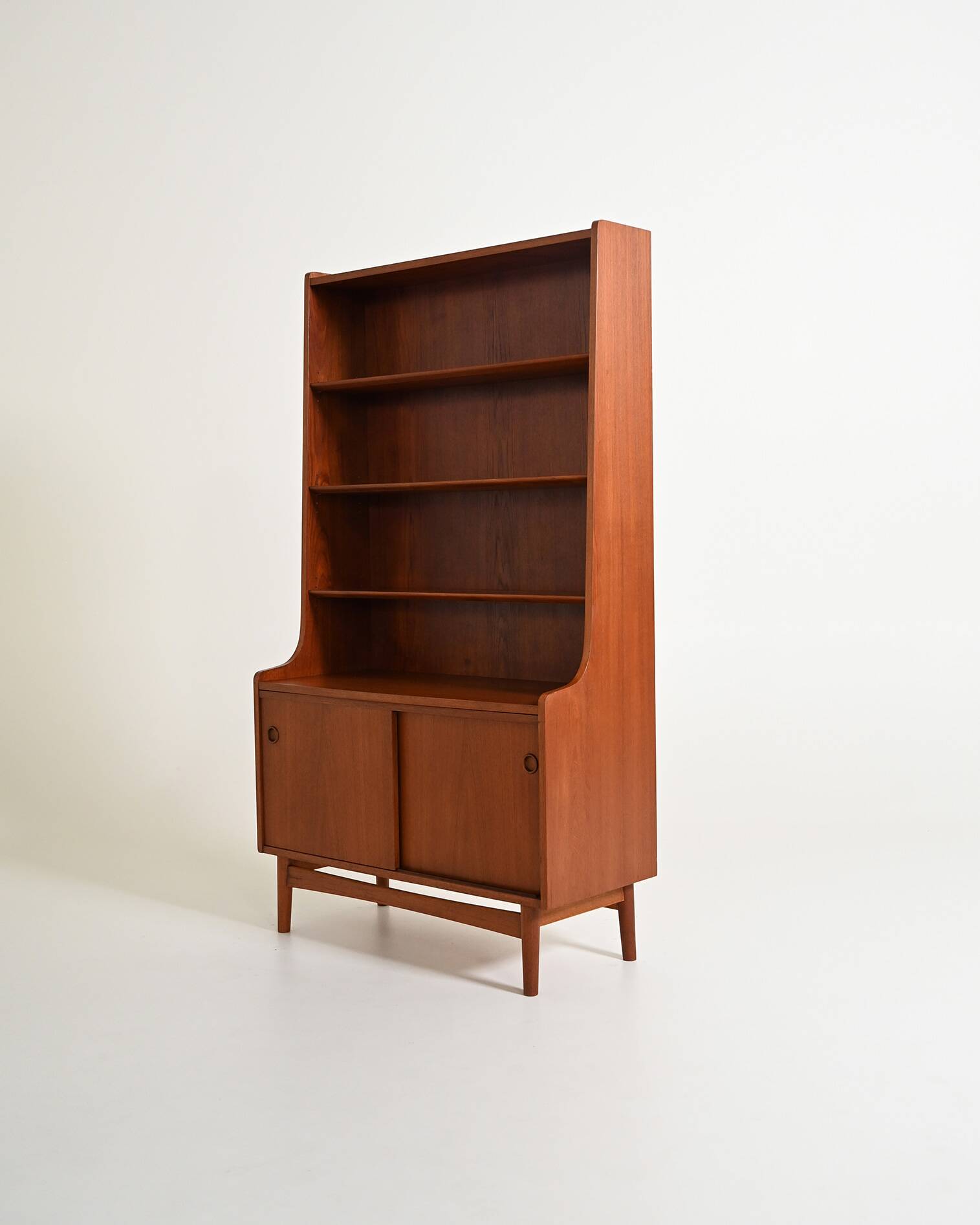 Teak bookcase by Johannes Sorth for Bornholms Møbelfabrik, 1960s