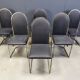Vintage brass dining chairs by Belgochrom, 1970s