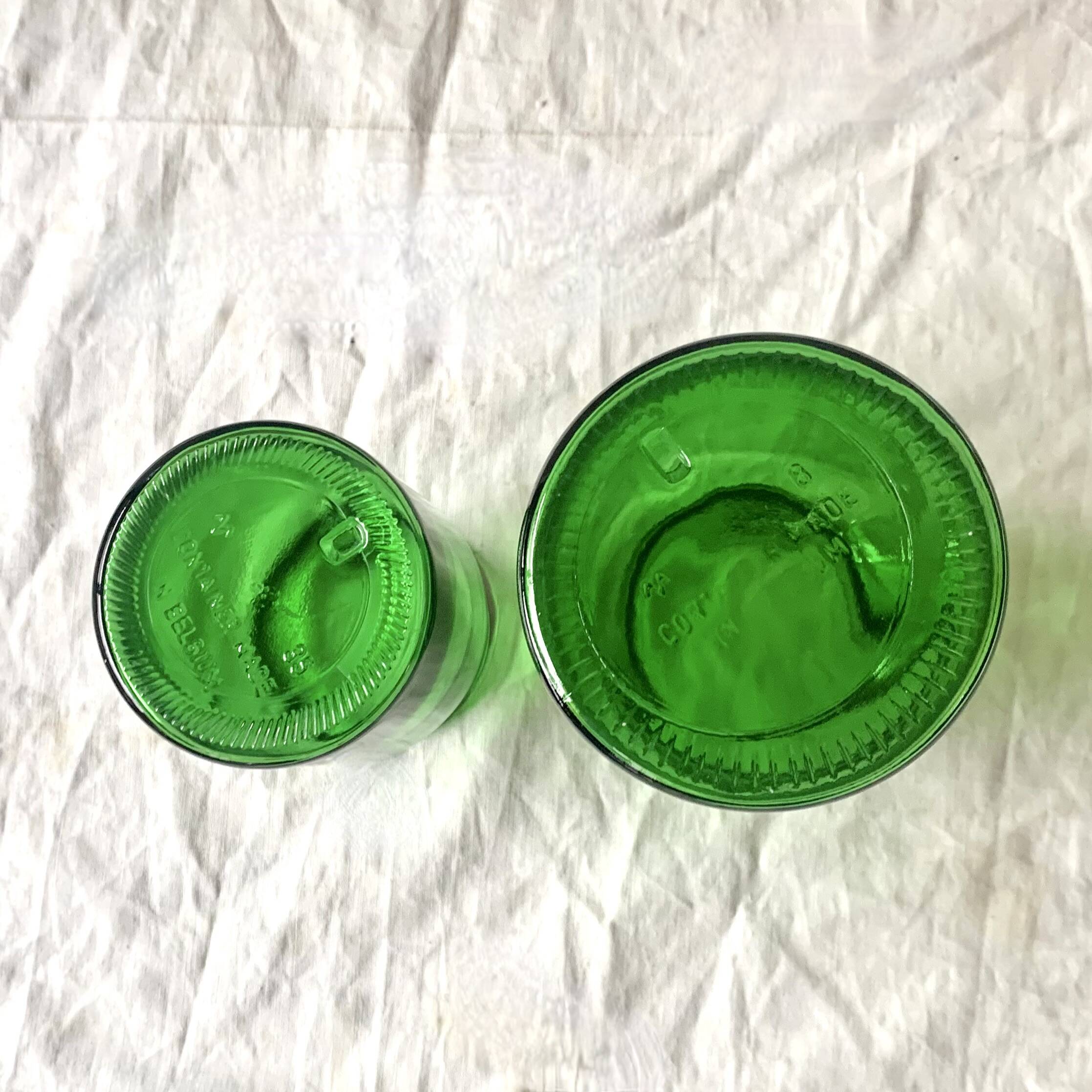 Lot de 6 pots d'apothicaire en verre