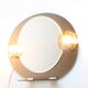 Space age smoked glass illuminated mirror, Italy 1970