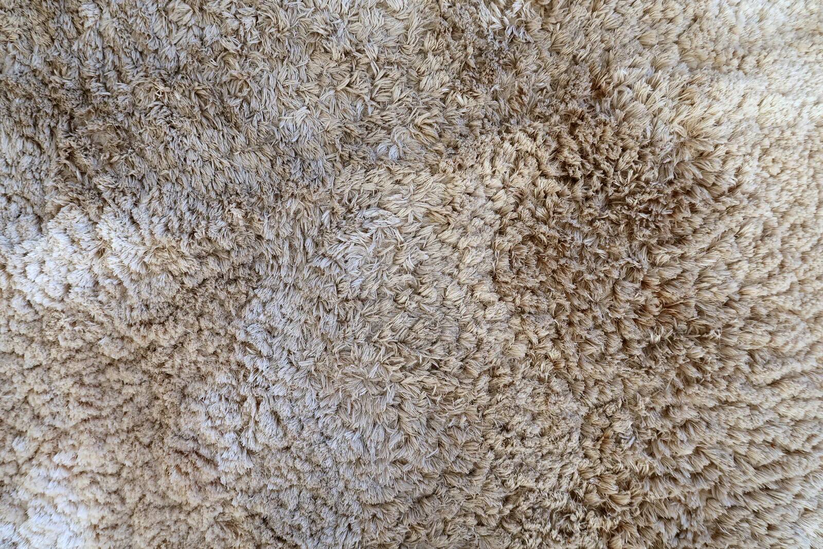 Vintage 1960s Scandinavian shag rug, Flokati style, 200cm x 203cm