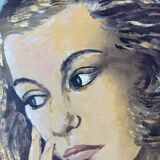 Oil on panel portrait