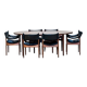 Extendable dining room table and chairs (by Kristian Solmer Vedel)
