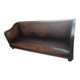 Leather sofa/bed