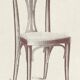 Set of 6 dining chairs no.319 by J&J Kohn