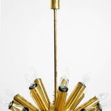 XXL 1960s Space Age brass ceiling lamp by J.T. Kalmar with 43 arms | 66 cm
