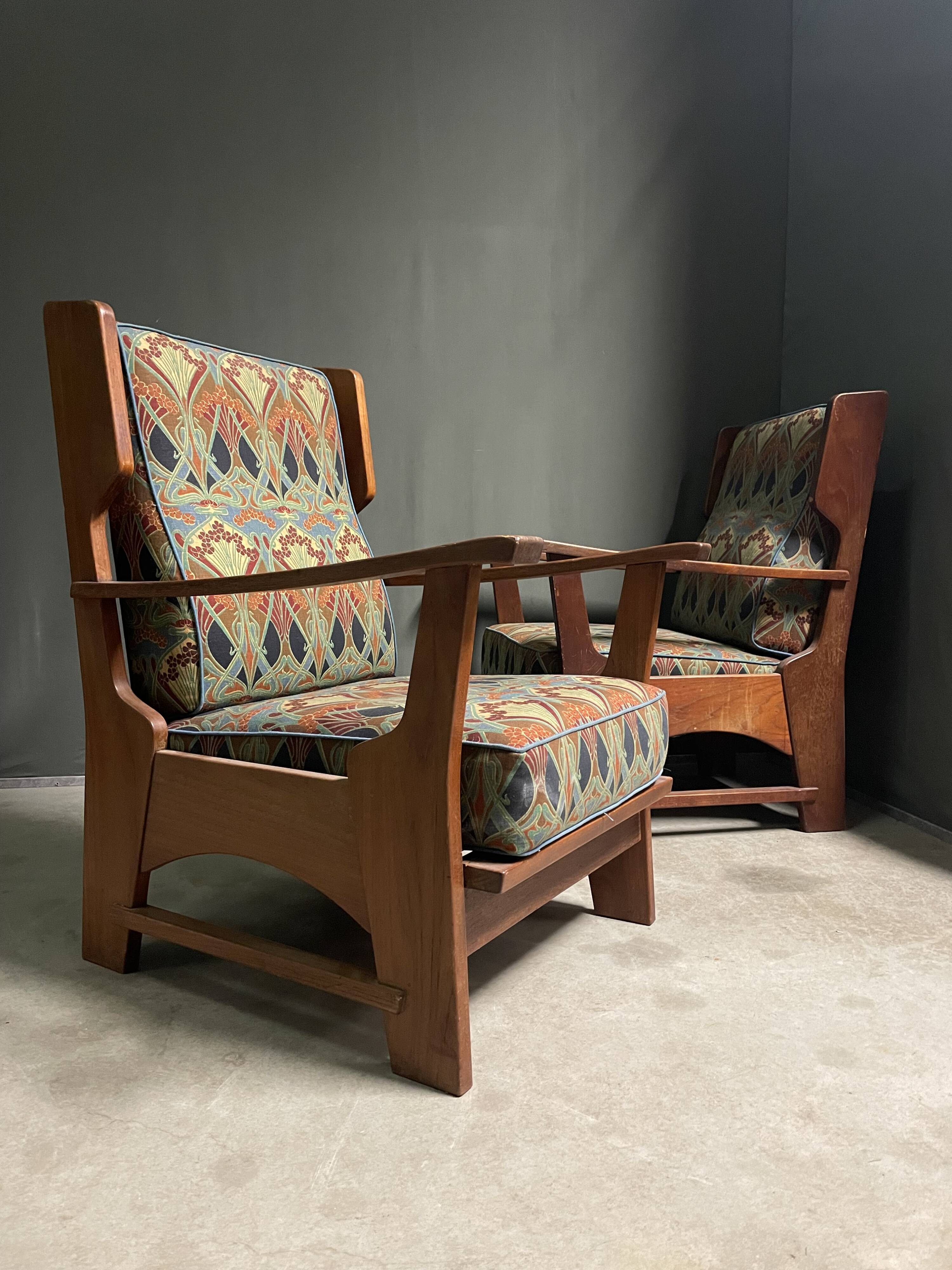 A pair of Bas van Pelt lounge chairs 1930's.