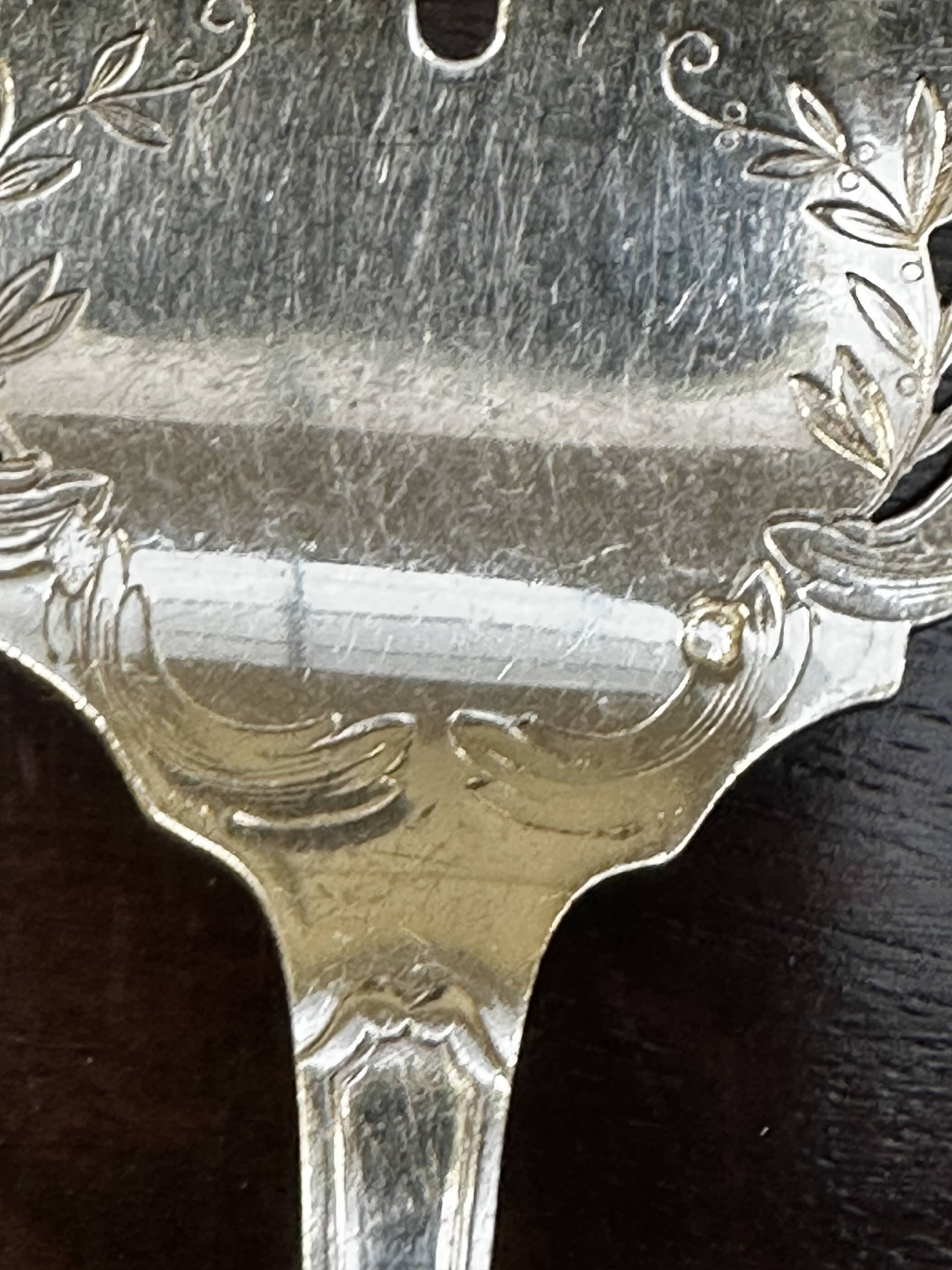 Silver Fish Serving Cutlery - Minerva Hallmarks - Art Nouveau