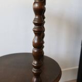 Vintage 3 tier turned wood side table