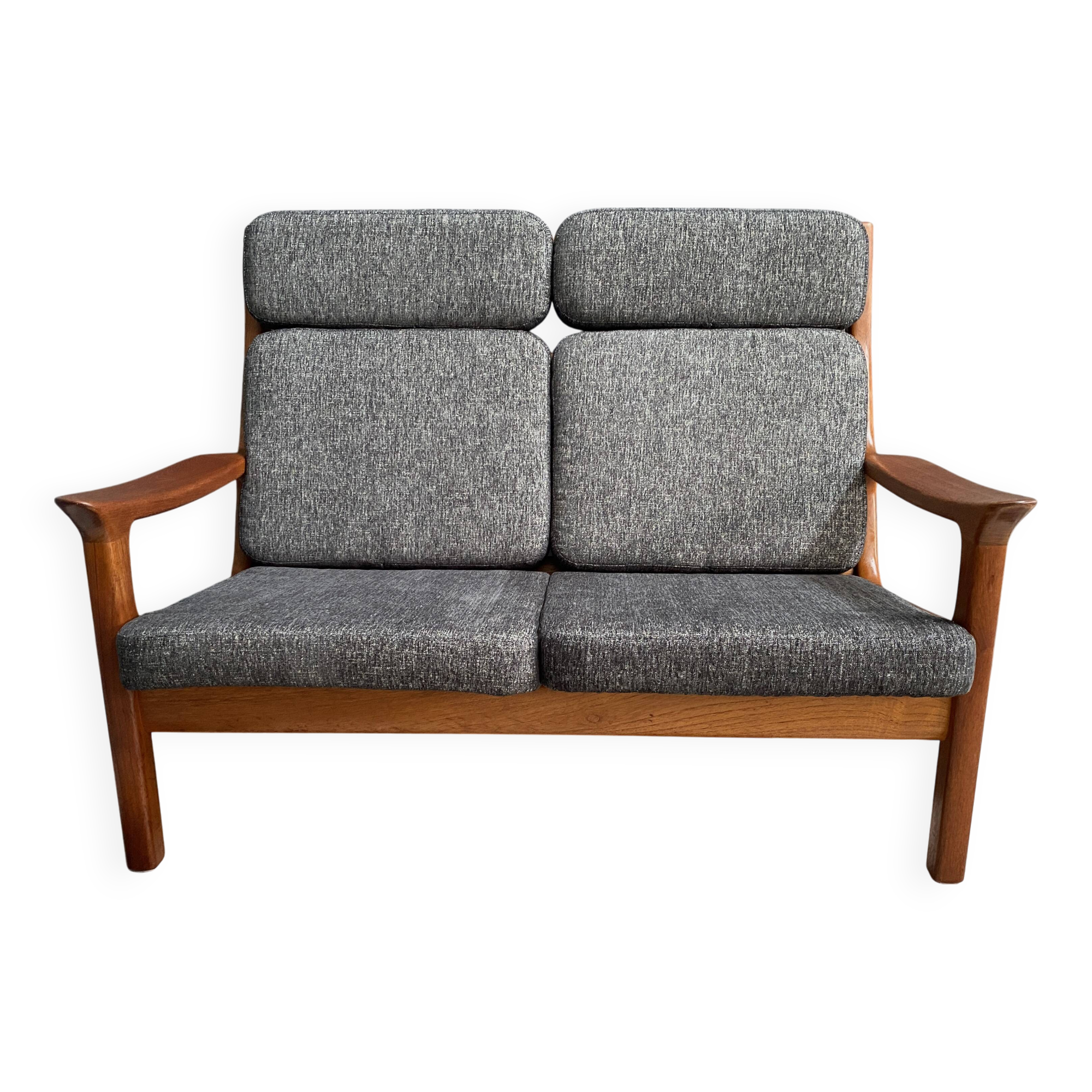 Teak 2 seat sofa by Juul Kristensen for Glostrup Denmark