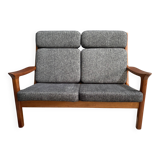Teak 2 seat sofa by Juul Kristensen for Glostrup Denmark