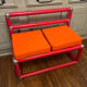 Memphis style banquette design