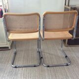 Pair of chairs Marcel Breuer Cesca B32