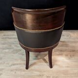 Empire period mahogany cross-back armchair