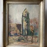 Oil painting on canvas 1920s signed