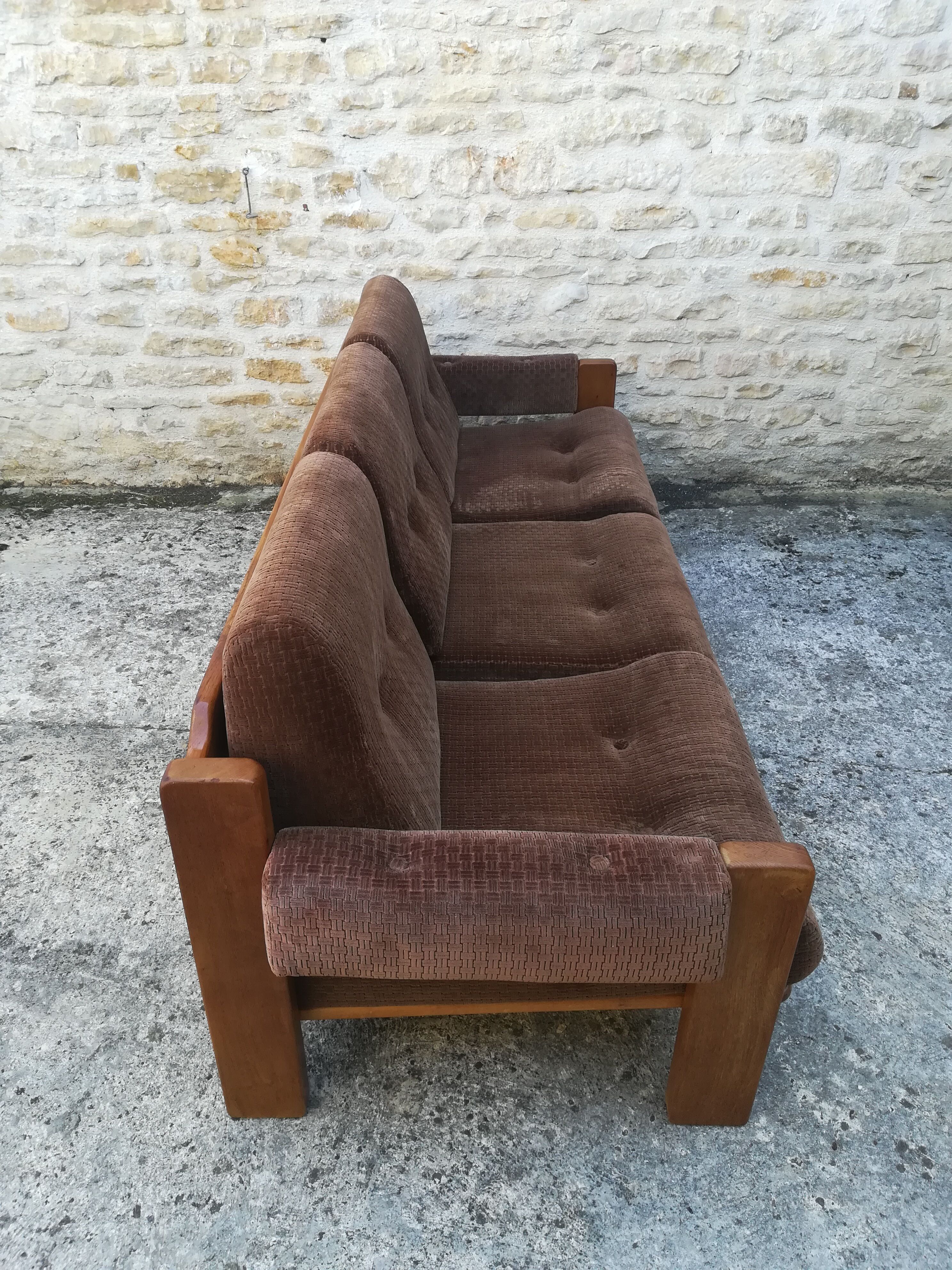 Scandinavian elm sofa